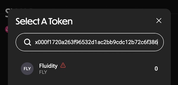 contrato token FLY